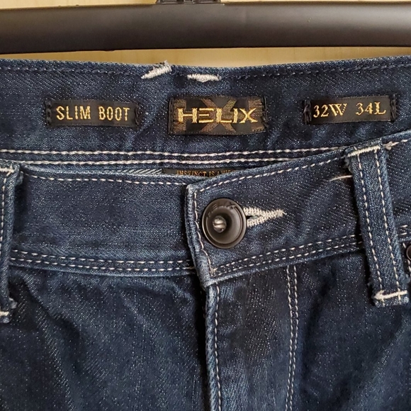 Helix Slim Boot Jeans 32W 34L - Picture 2 of 5